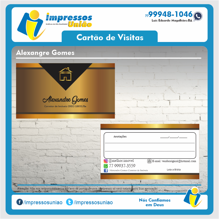 Cliente Alexandre Gomes